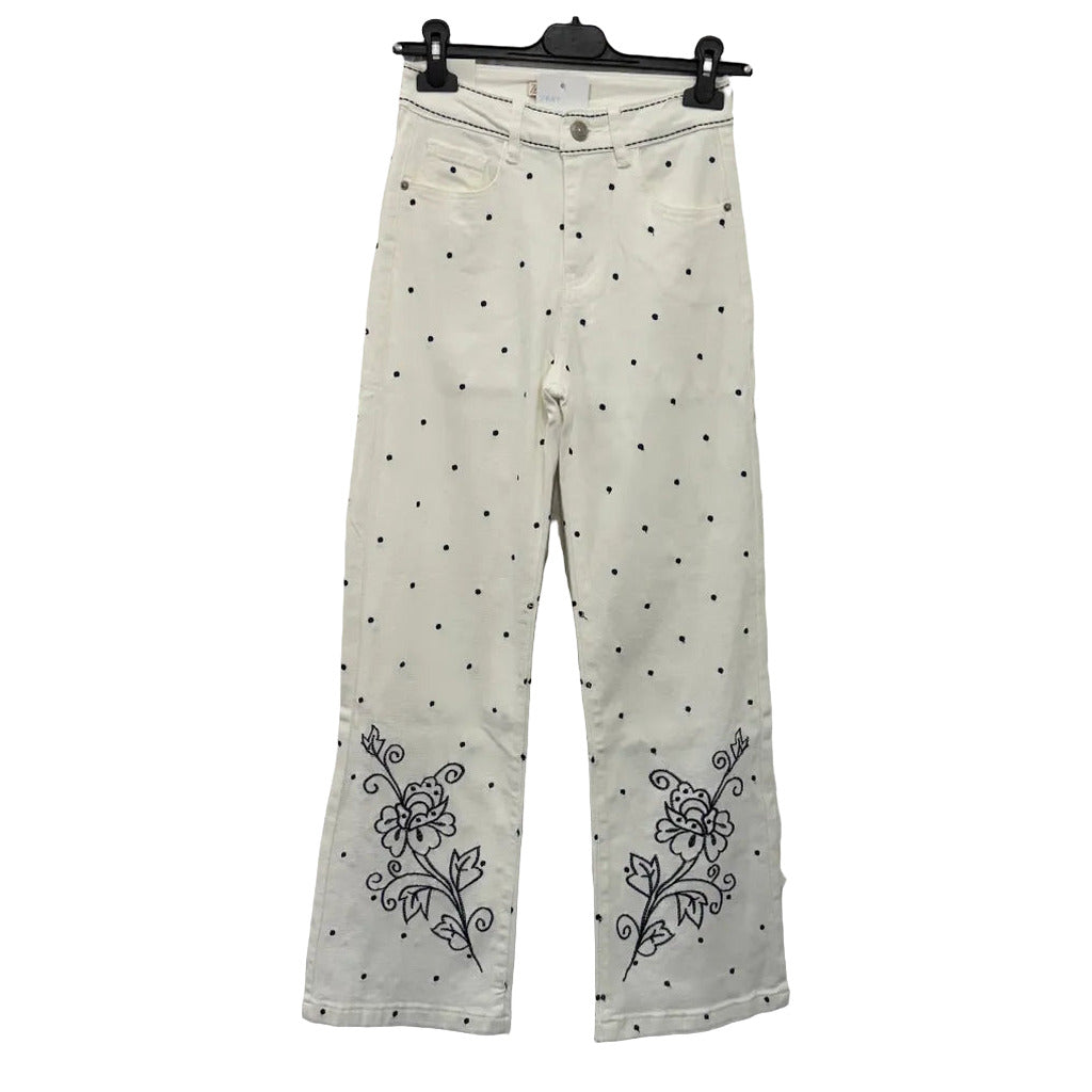 Pantalón colmar sobre fondo blanco para mujer Angara Moda