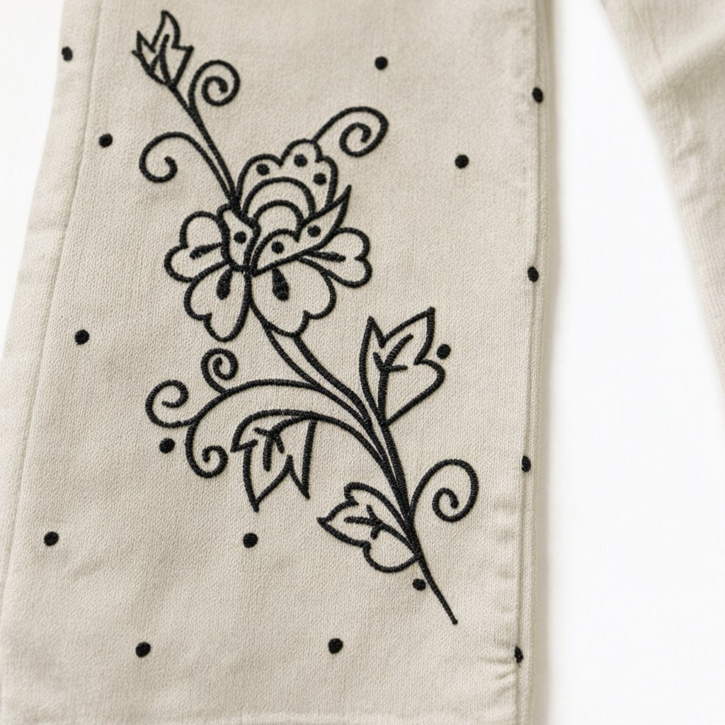 Detalle del tejido de Pantalón colmar para mujer Angara Moda