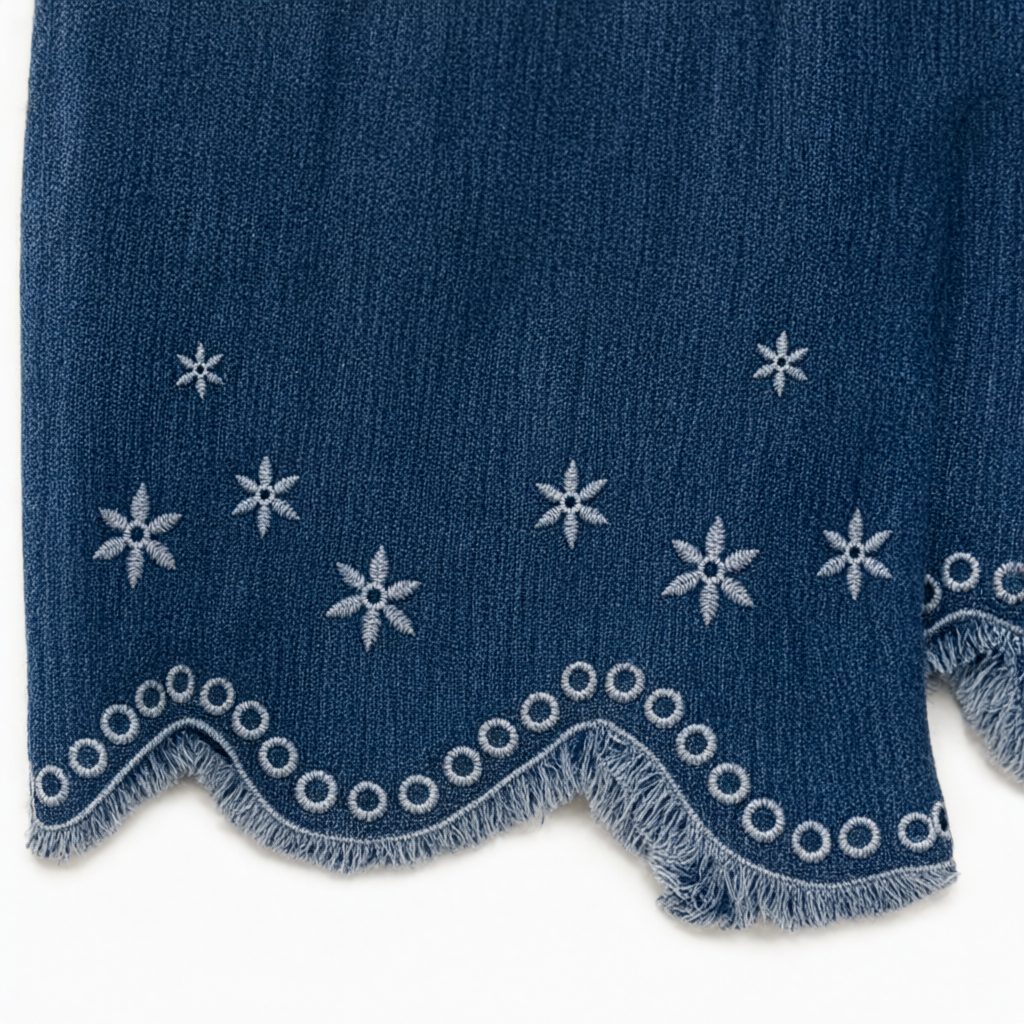 Detalle del tejido de Pantalón Vaquero lisboa para mujer Angara Moda