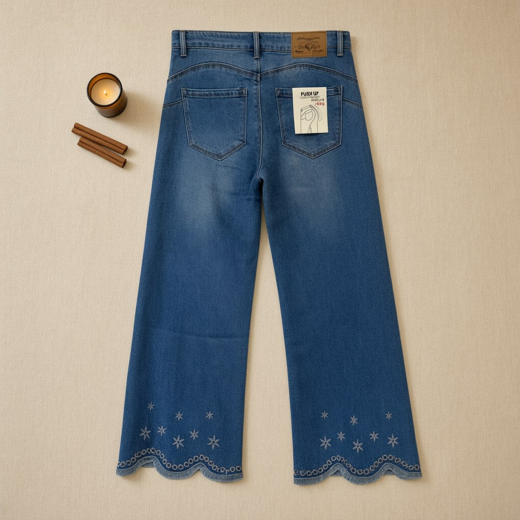 Pantalón Vaquero lisboa desde arriba para mujer Angara Moda
