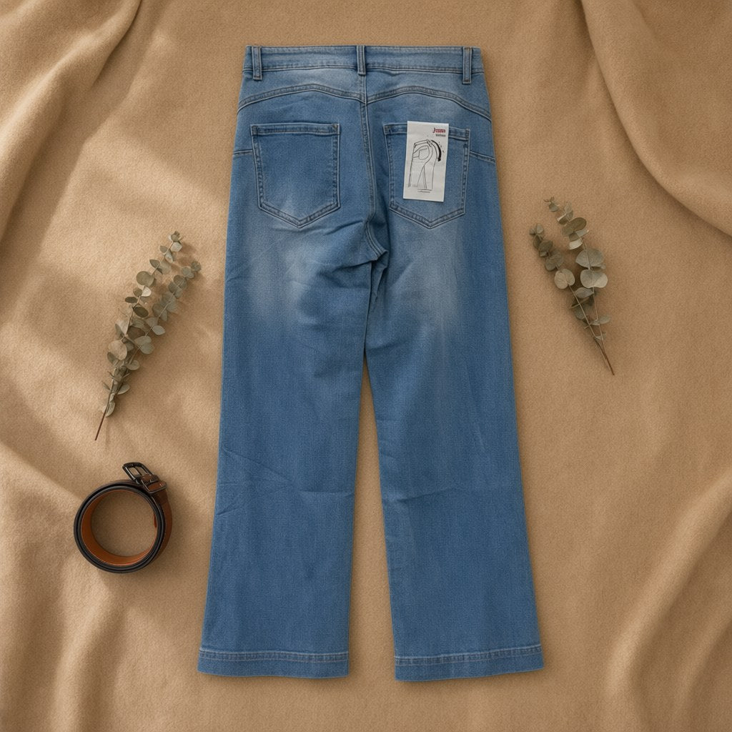 Pantalón Vaquero split desde arriba para mujer Angara Moda