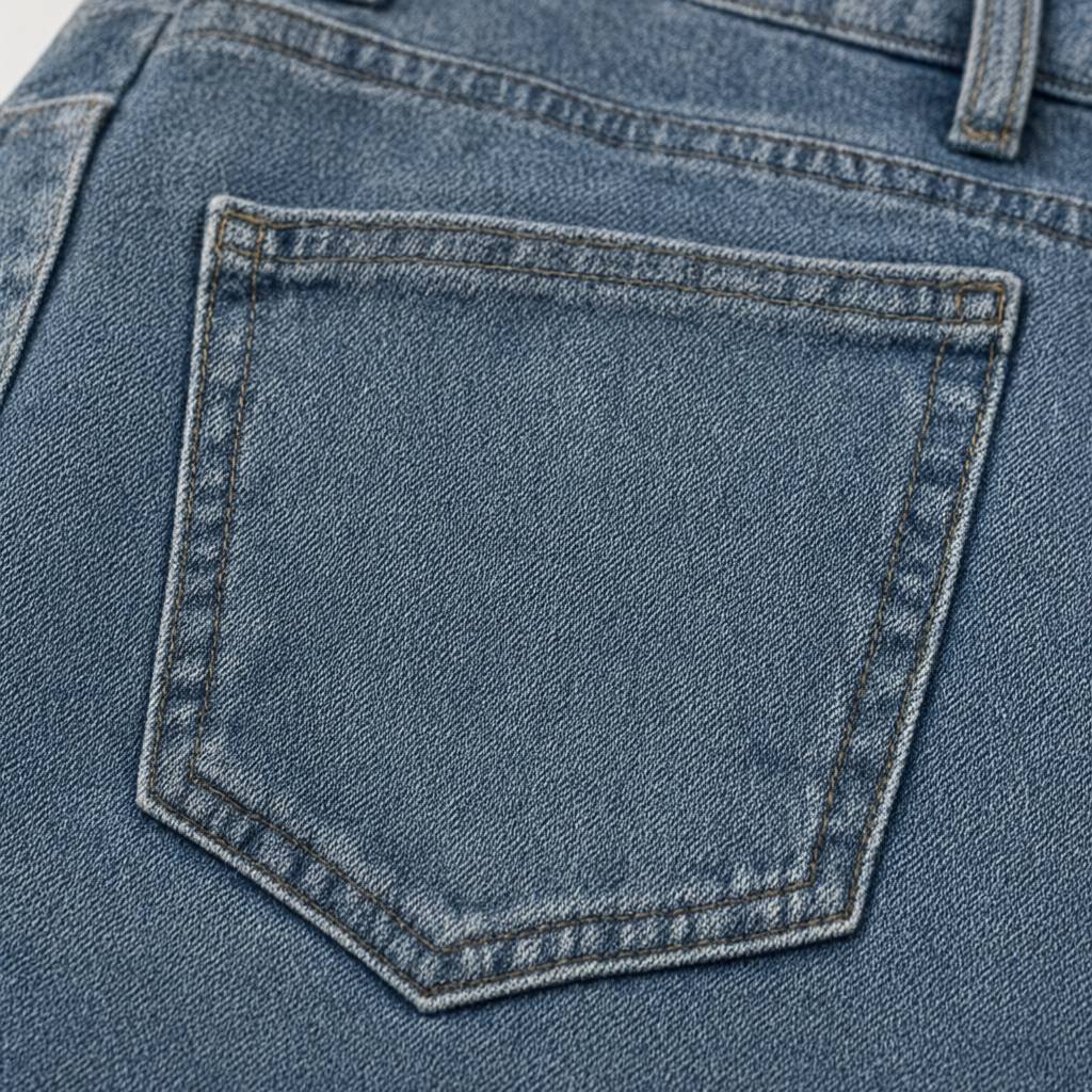 Detalle del tejido de Pantalón vaquero tulum para mujer Angara Moda