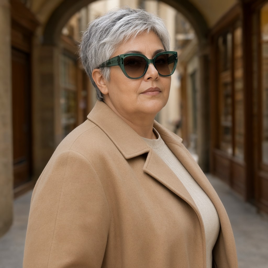 Gafas de Sol 015 con una modelo para mujer Angara Moda