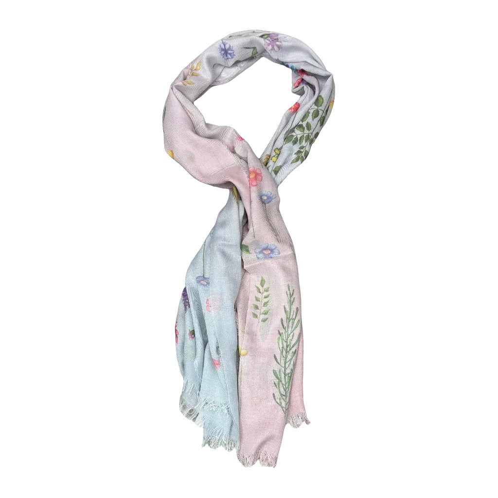 Pañuelo espiga sobre fondo blanco para mujer Angara Moda