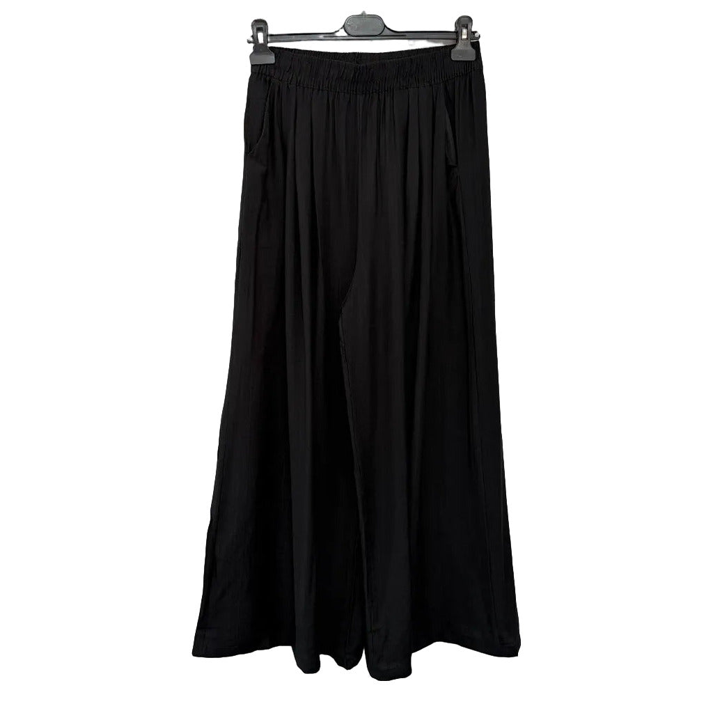 Pantalones palazzo capricornio sobre fondo blanco para mujer Angara Moda