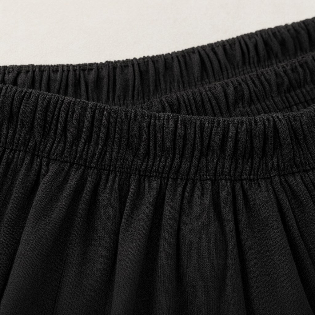 Detalle del tejido de Pantalones palazzo capricornio para mujer Angara Moda