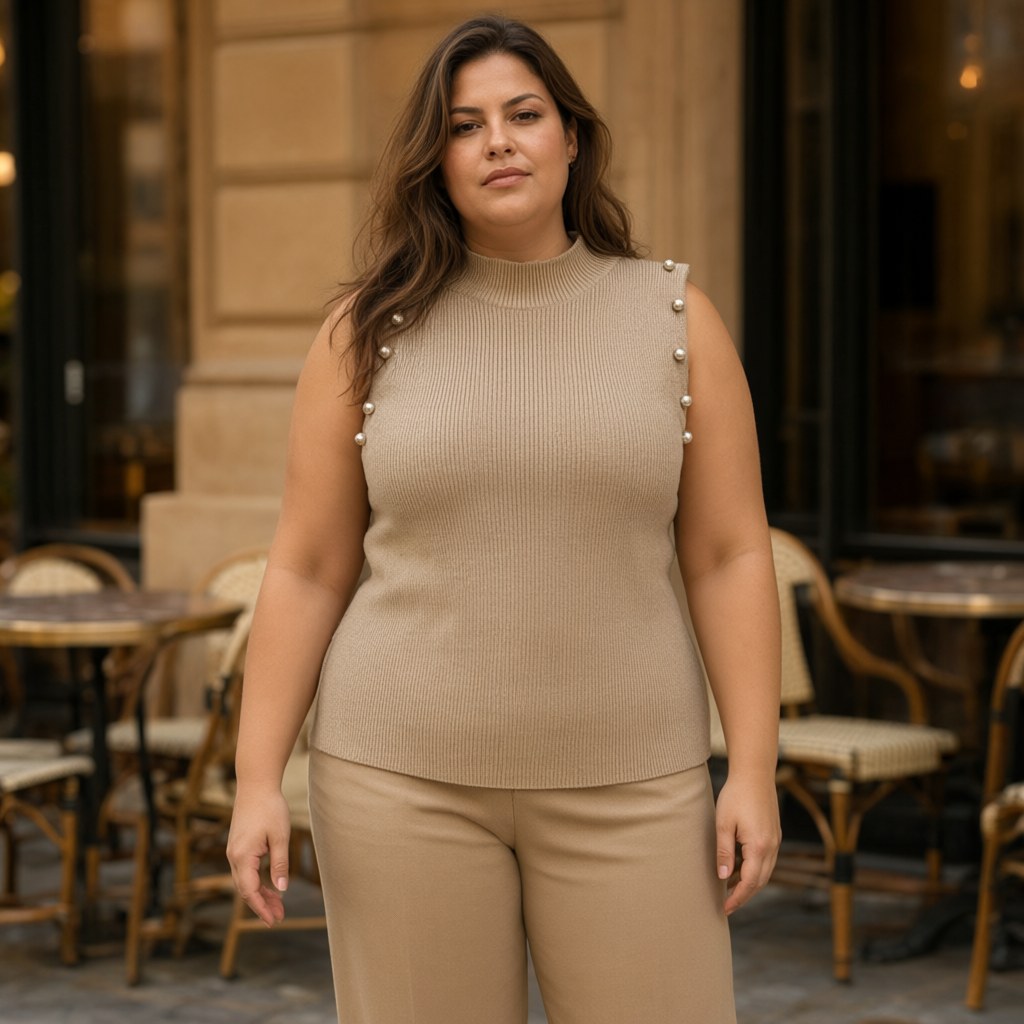 Top dolly con una modelo para mujer Angara Moda