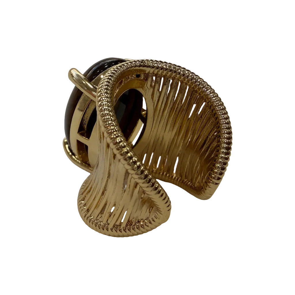 Anillo mazatlan sobre fondo blanco, vista trasera para mujer Angara Moda