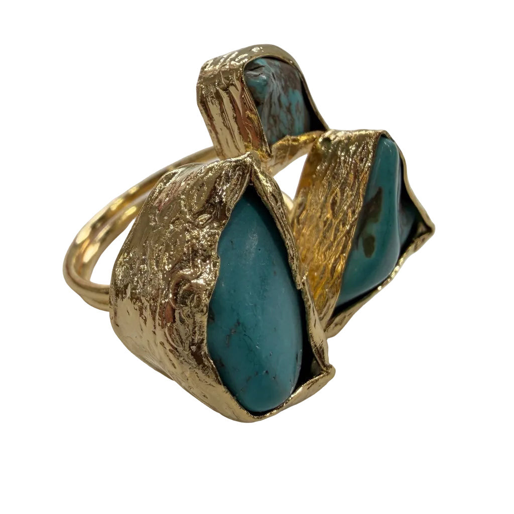 Anillo castro sobre fondo blanco para mujer Angara Moda