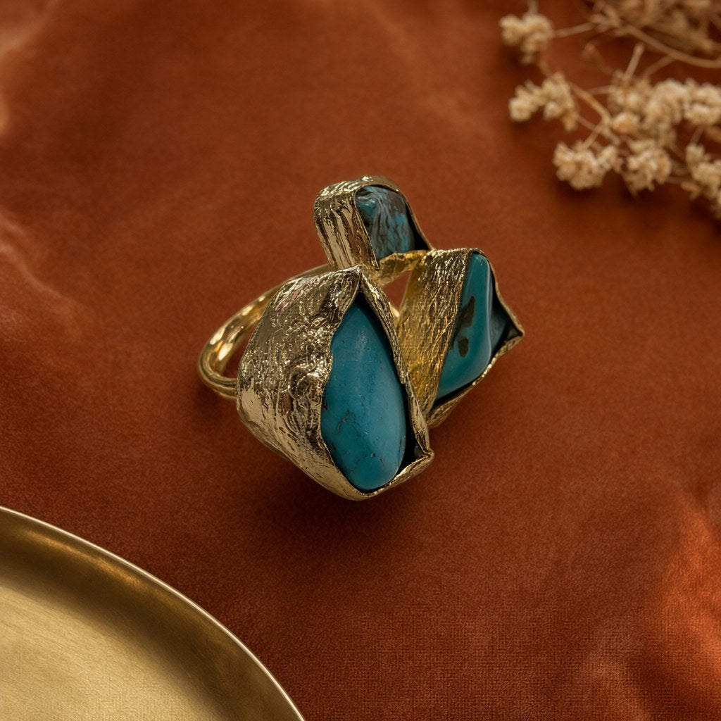 Anillo castro desde arriba para mujer Angara Moda