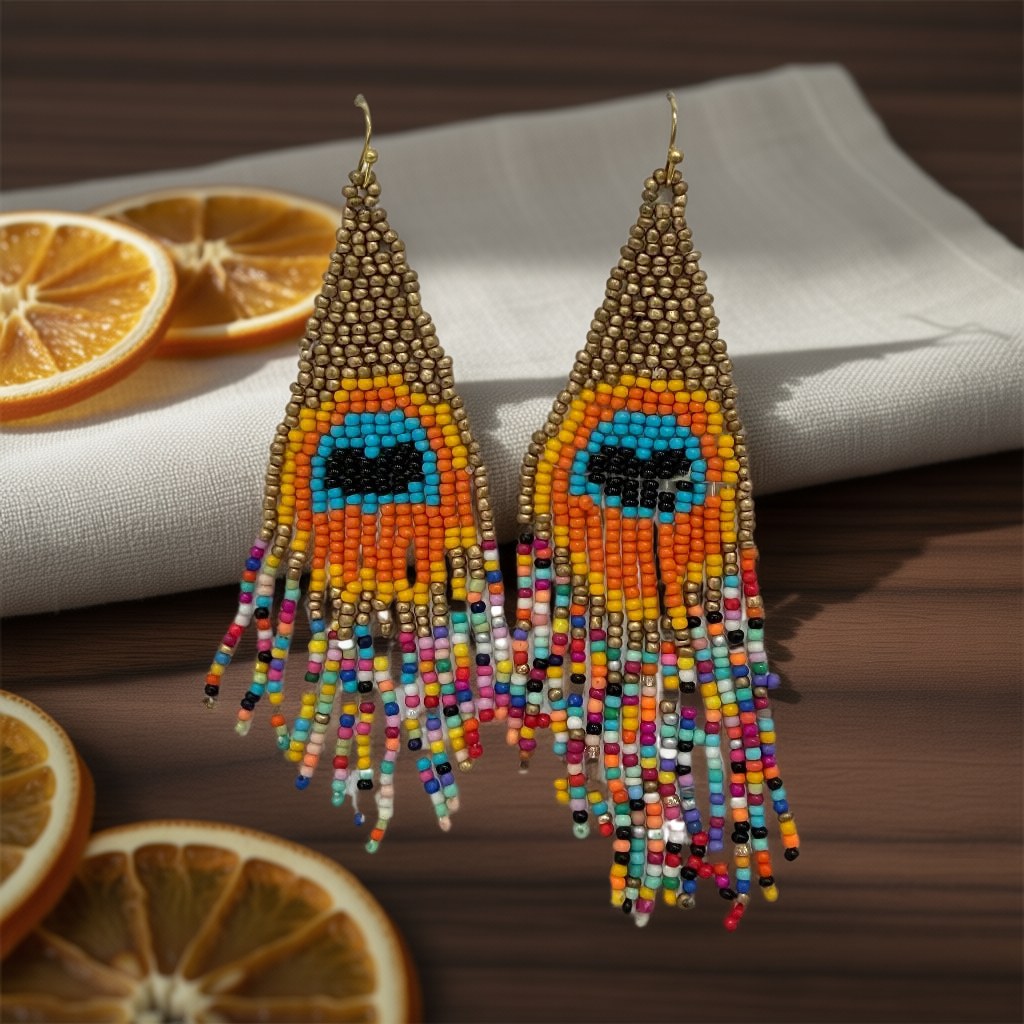 Pendientes penyuqui3 sobre una superficie para mujer Angara Moda