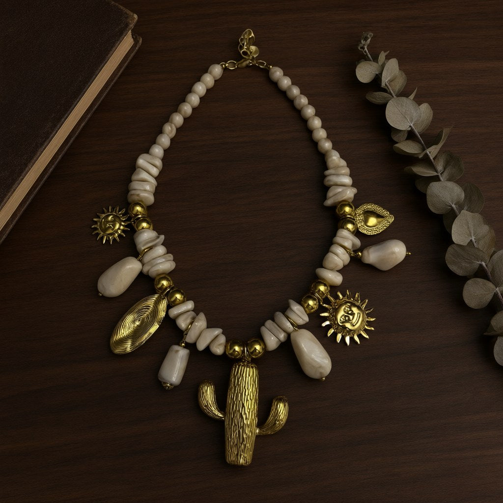 Collar corto desierto desde arriba para mujer Angara Moda