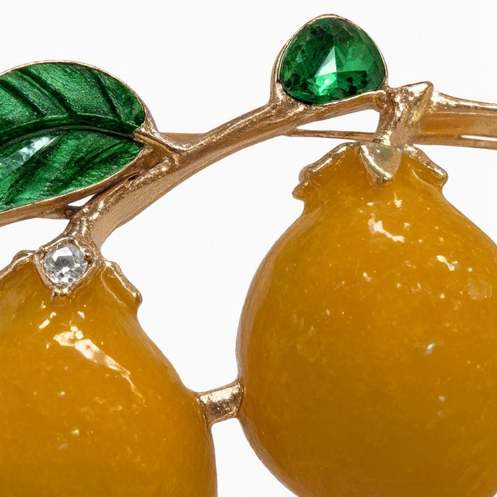Detalle de Broche citrino para mujer Angara Moda