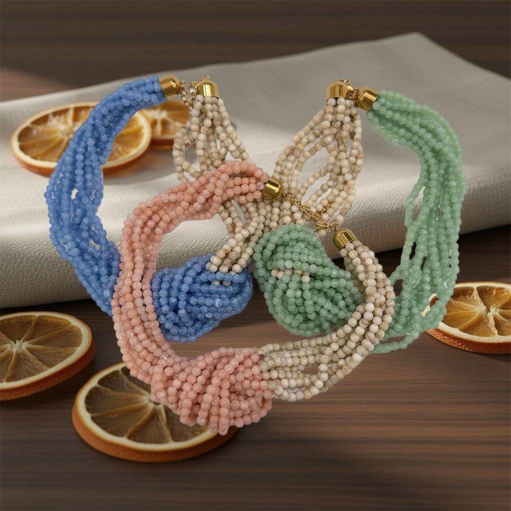 Collar bowline sobre una superficie para mujer Angara Moda