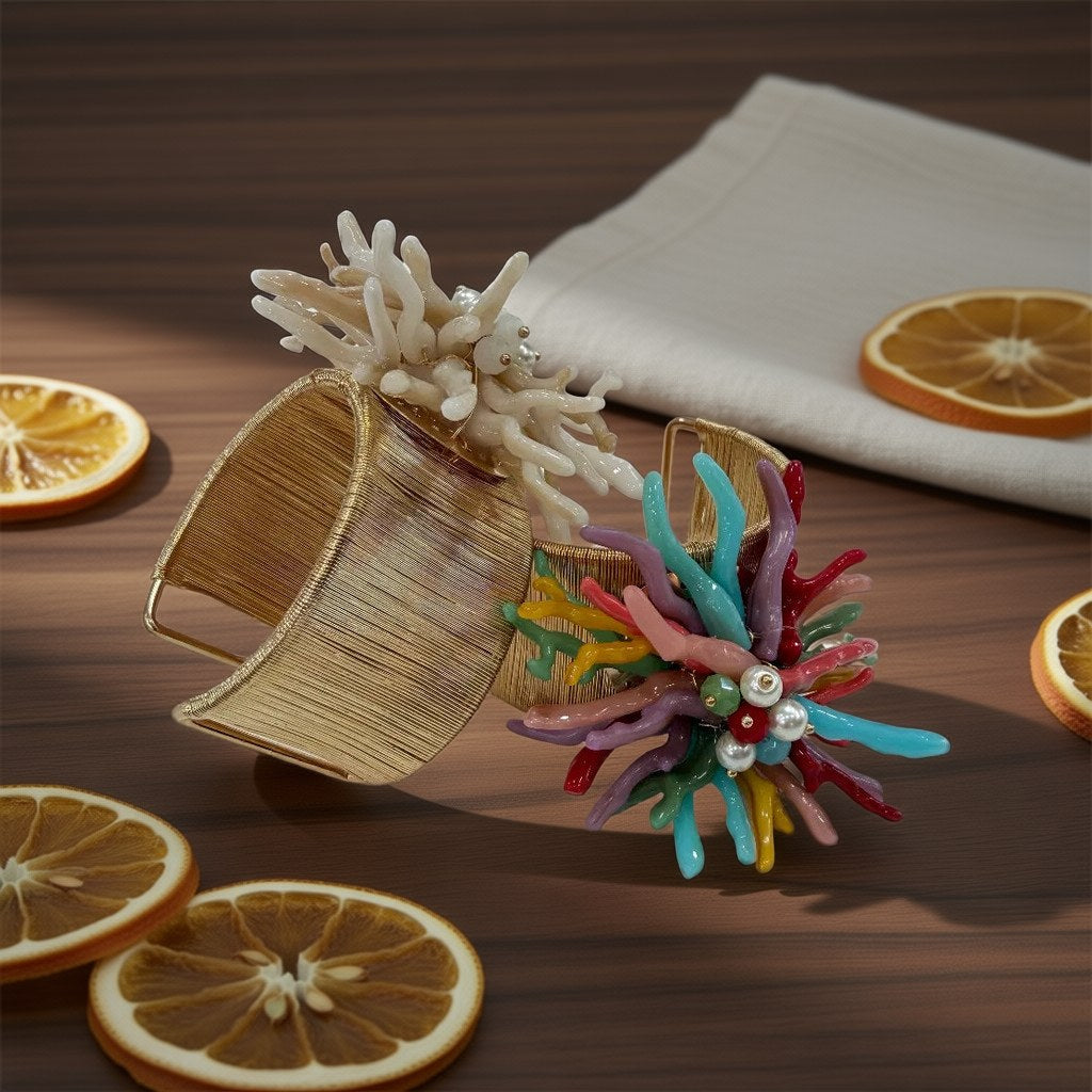 Pulsera coralillo sobre una superficie para mujer Angara Moda