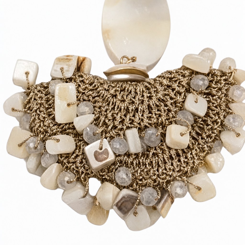 Detalle de Collar Largo margot para mujer Angara Moda
