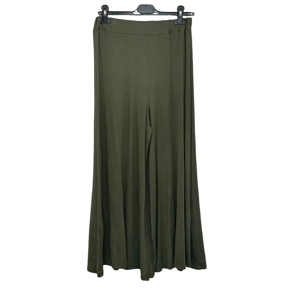 Pantalón ines en color Verde caza sobre fondo blanco para mujer Angara Moda