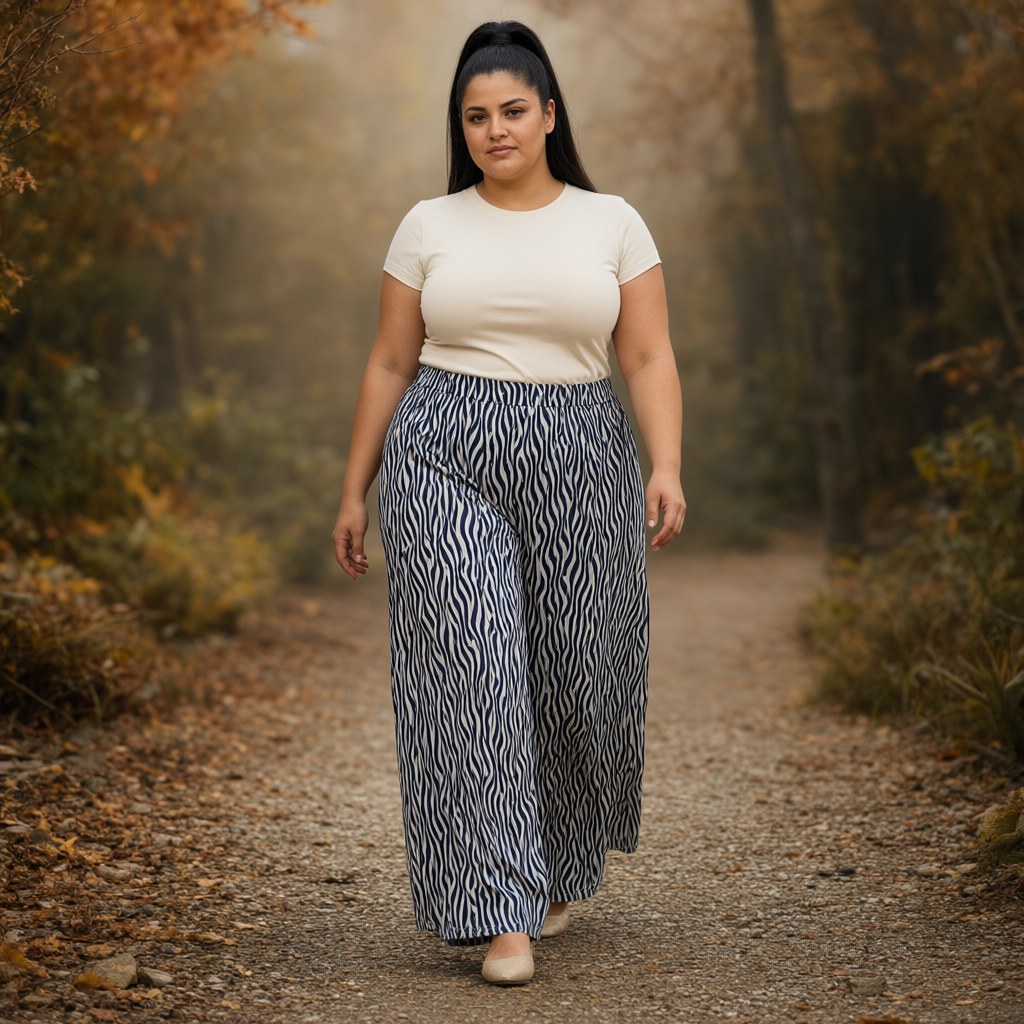 Pantalón iria-2 con una modelo para mujer Angara Moda
