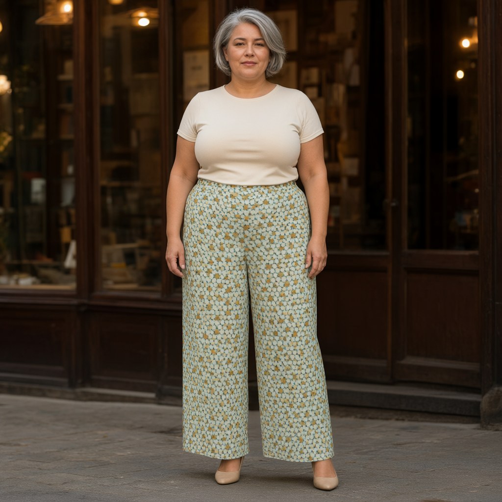 Pantalón iria-3 con una modelo para mujer Angara Moda