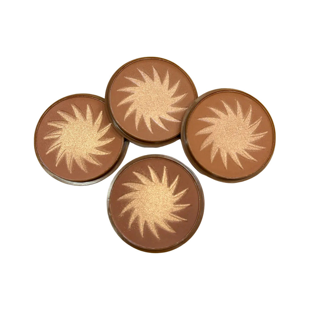 Polvos Bronceadores Sol sobre fondo blanco para mujer Angara Moda