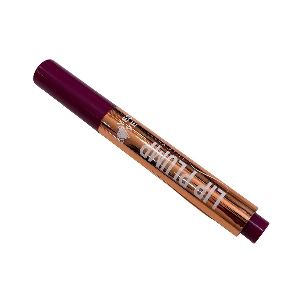 Brillo de Labios Efecto Voluminizador chili en color Vino oscuro sobre fondo blanco para mujer Angara Moda