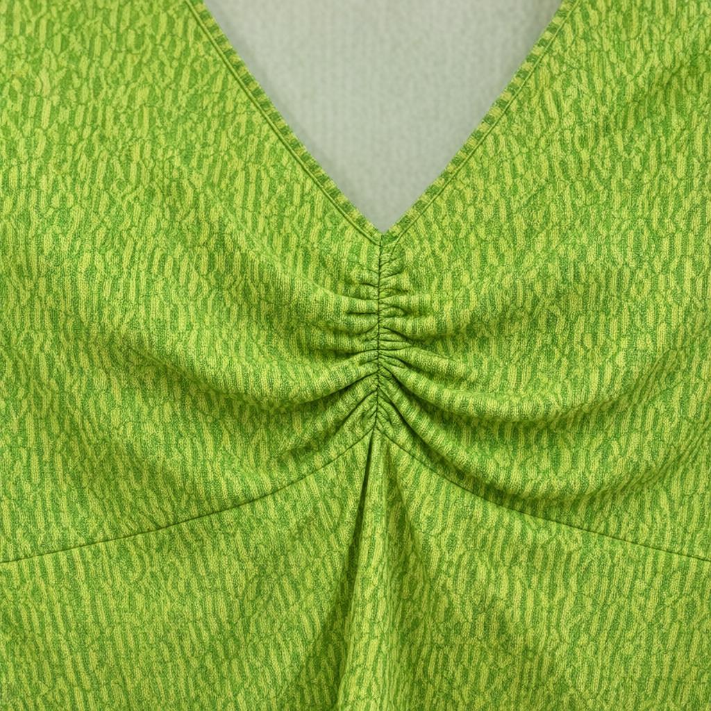 Detalle del tejido de Camiseta limoncello para mujer Angara Moda