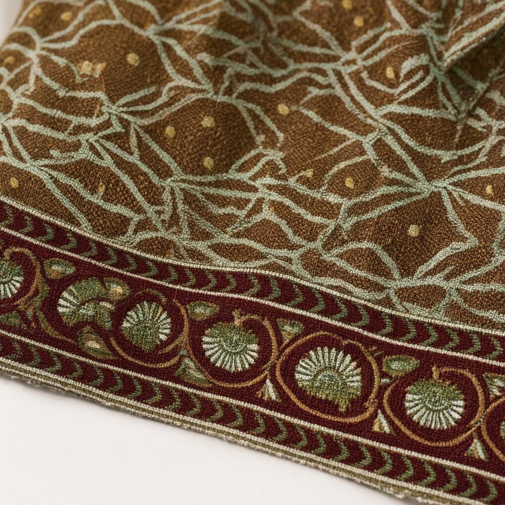 Detalle del tejido de Vestido India corto hampi para mujer Angara Moda