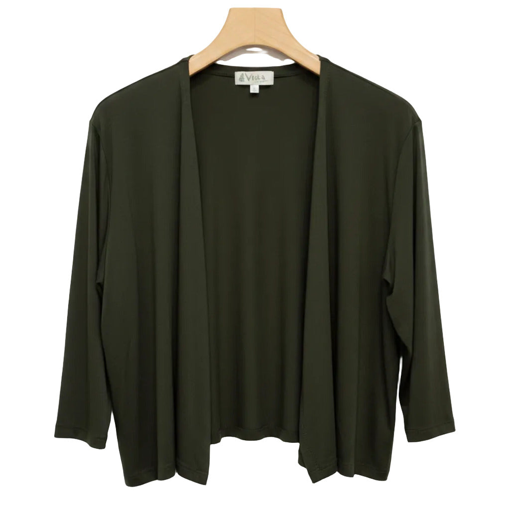 Chaqueta avila en color Verde caza sobre fondo blanco para mujer Angara Moda