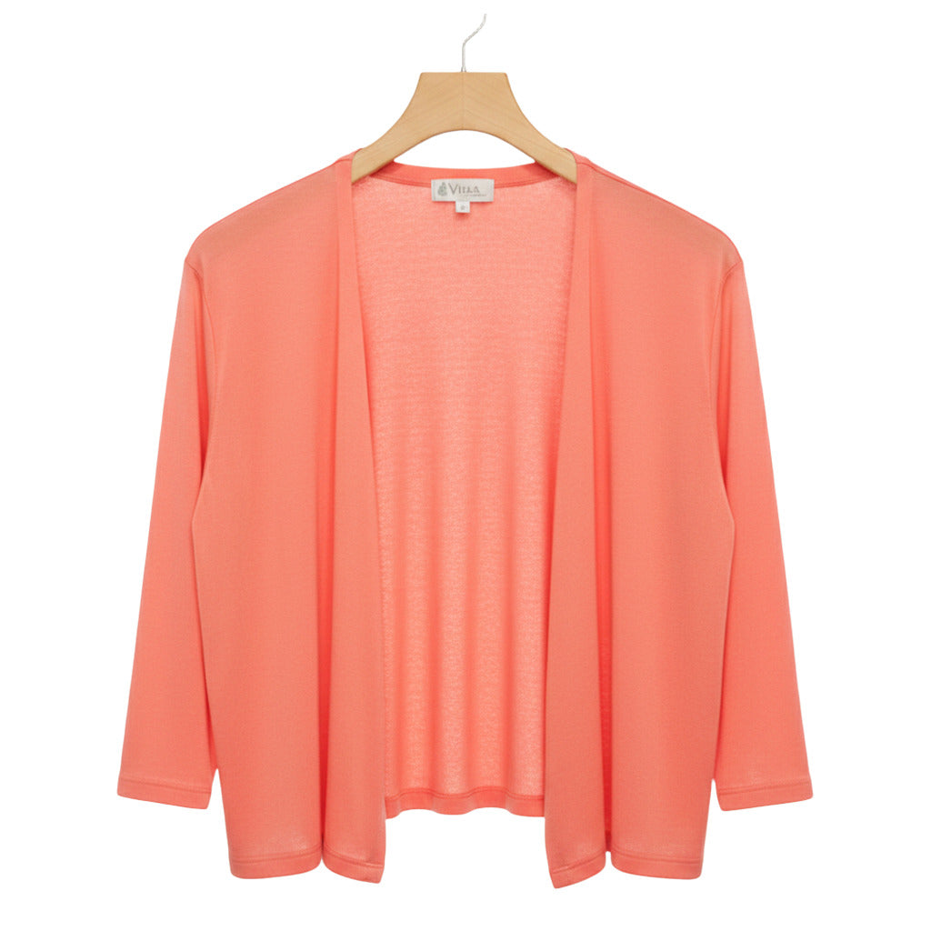 Chaqueta avila en color Coral sobre fondo blanco para mujer Angara Moda