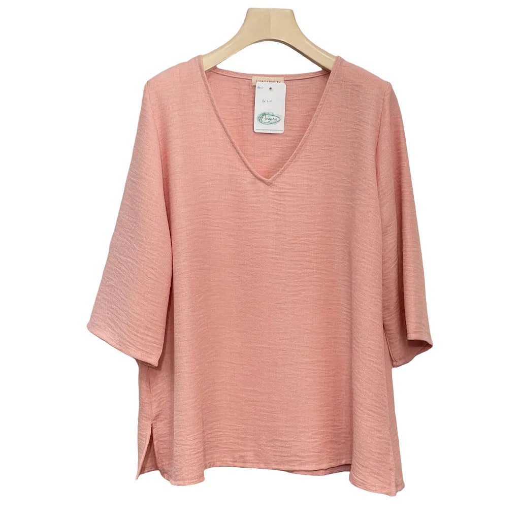 Blusa Belia en color Rosa sobre fondo blanco para mujer Angara Moda