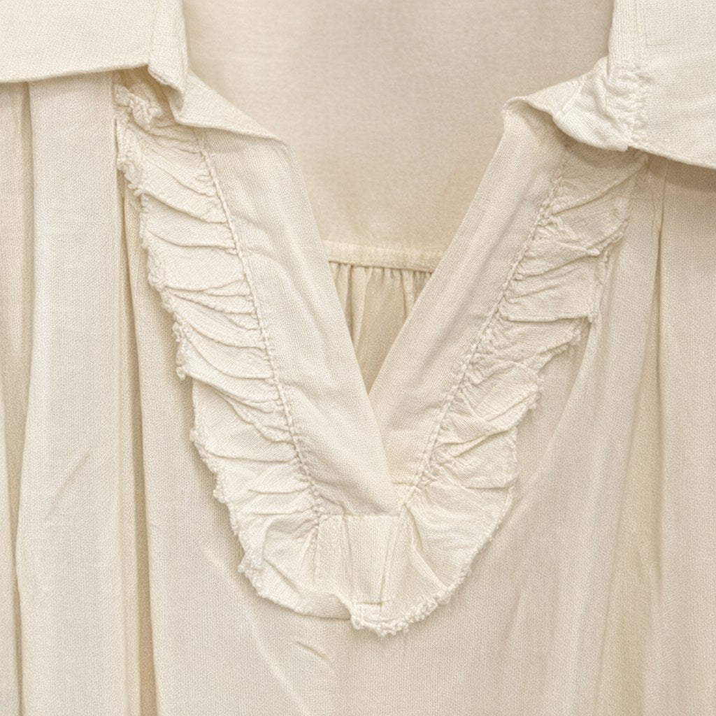 Detalle del tejido de Blusa rosalia para mujer Angara Moda