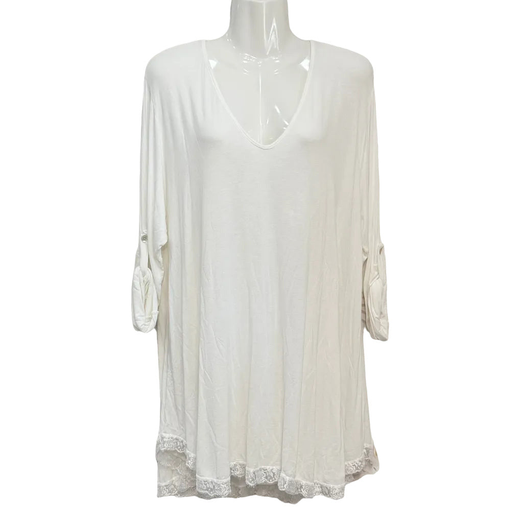 Camiseta Joan en color Blanco sobre fondo blanco para mujer Angara Moda