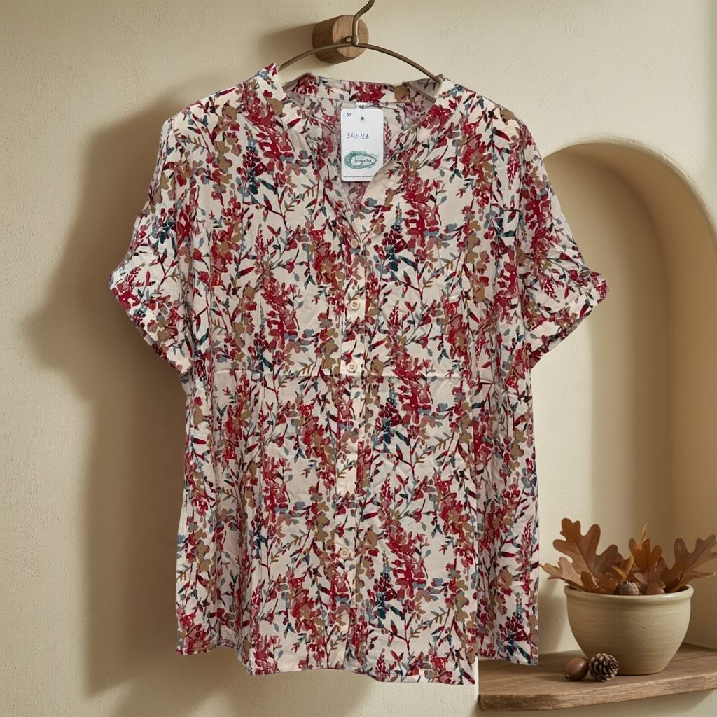 Camisa Sheila colgada en un ambiente para mujer Angara Moda
