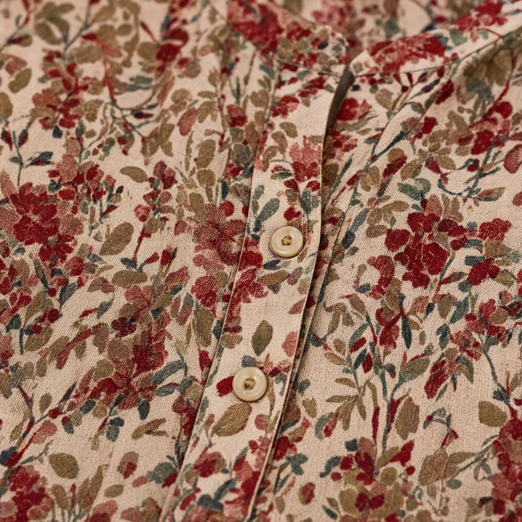 Detalle del tejido de Camisa Mayra para mujer Angara Moda