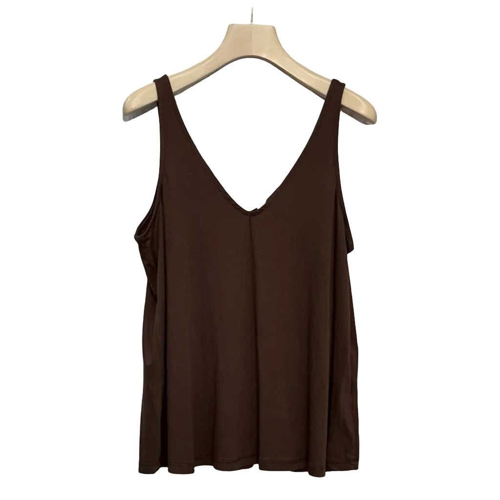 Camiseta Mojácar en color Chocolate sobre fondo blanco para mujer Angara Moda