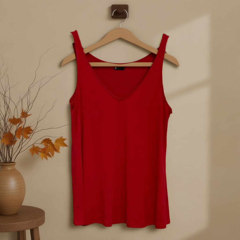 Camiseta Mojácar colgada en un ambiente para mujer Angara Moda