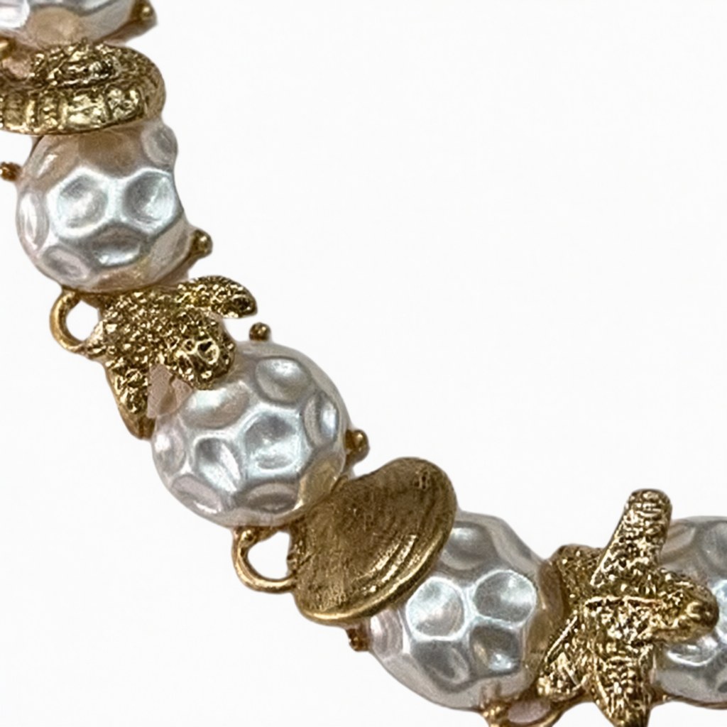 Detalle de Collar corto marina para mujer Angara Moda