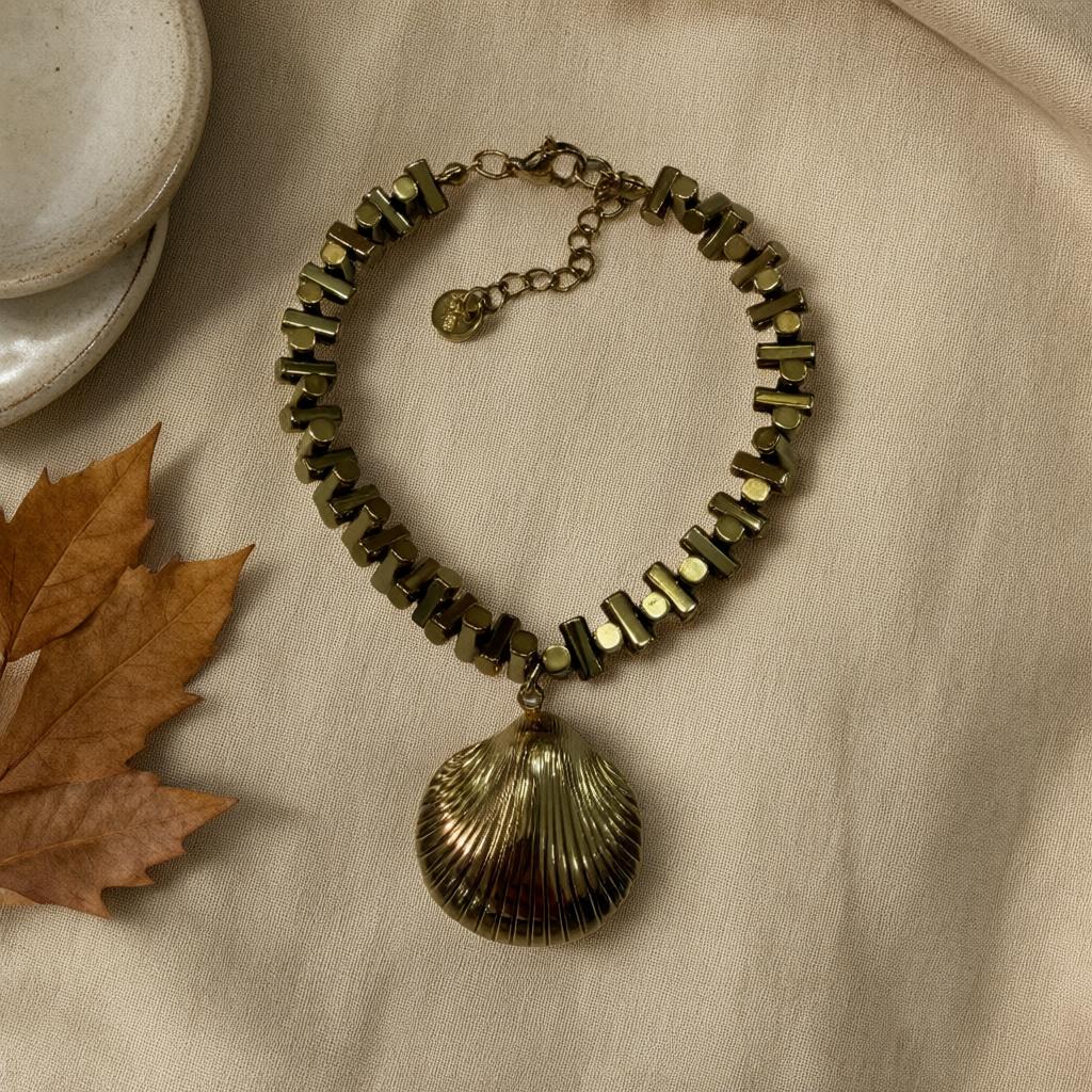 Pulsera almejita desde arriba para mujer Angara Moda