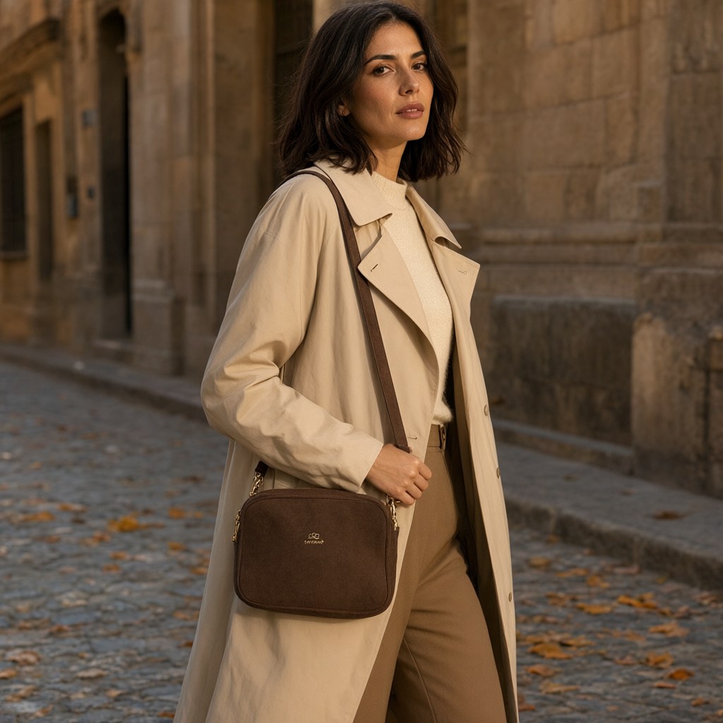 Bolso Nieves con una modelo para mujer Angara Moda