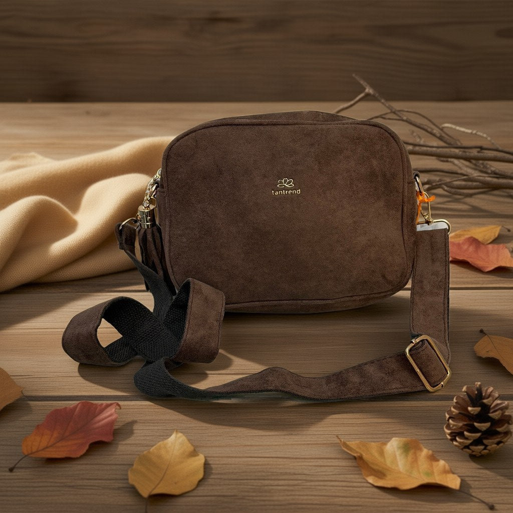 Bolso Nieves sobre arena y lino con fondo natural para mujer Angara Moda