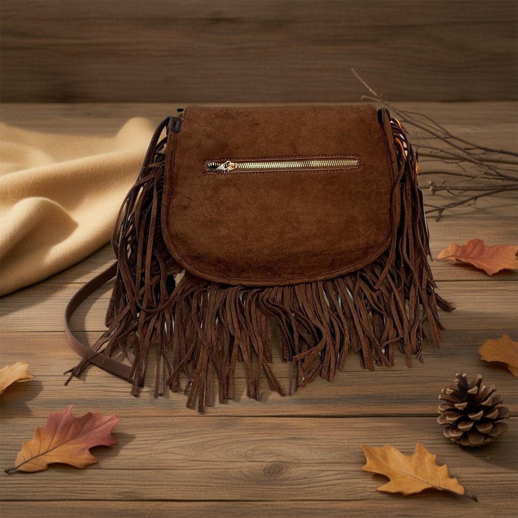 Bolso Gacela sobre arena y lino con fondo natural para mujer Angara Moda
