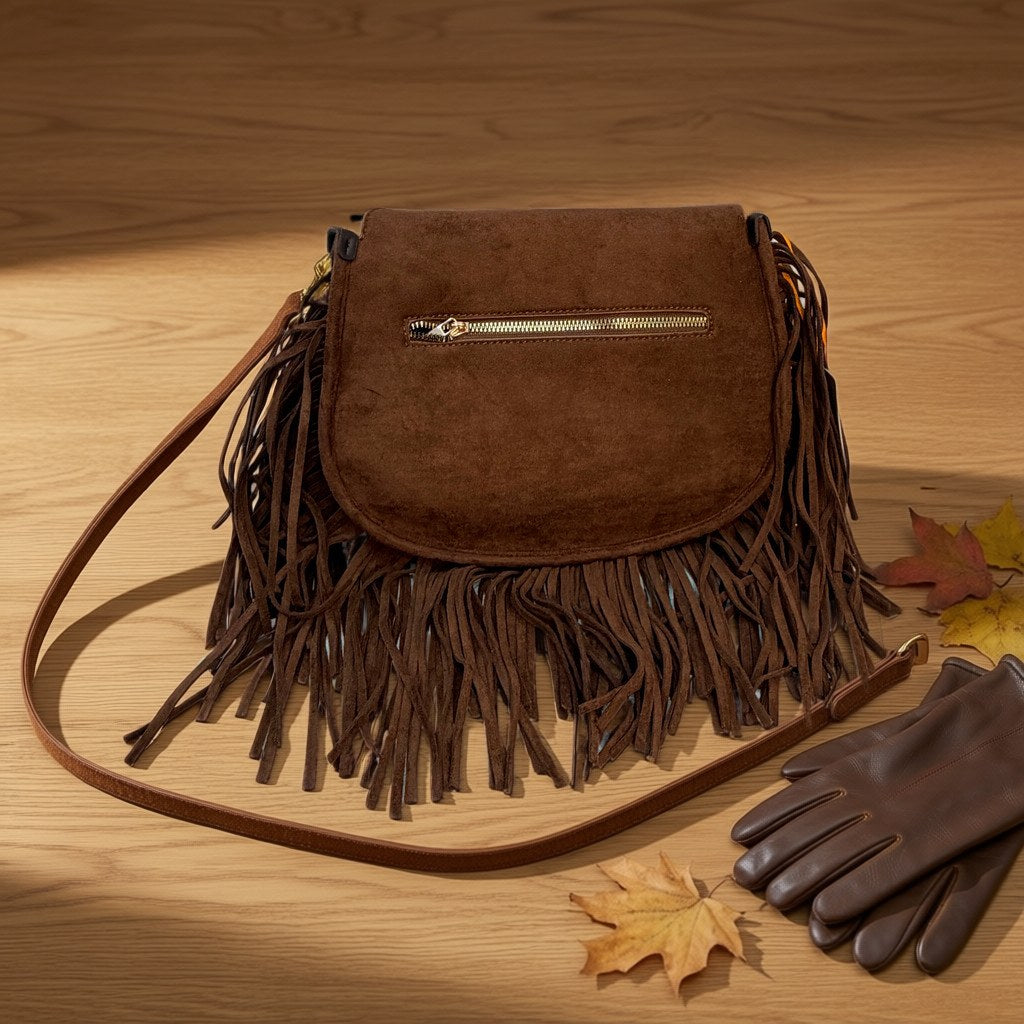 Bolso Gacela desde arriba con gafas de sol y pulsera para mujer Angara Moda