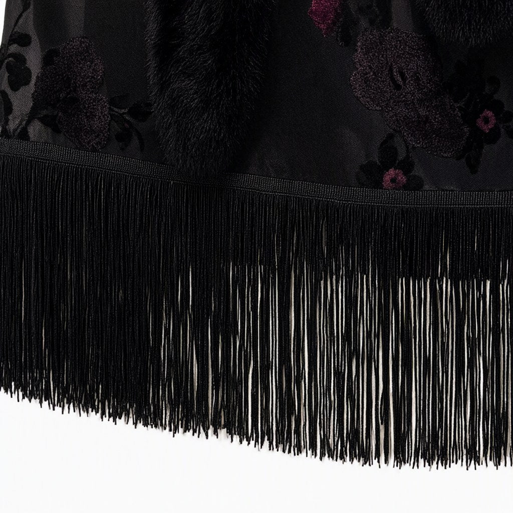 Detalle del tejido de Kimono Luciérnaga para mujer Angara Moda
