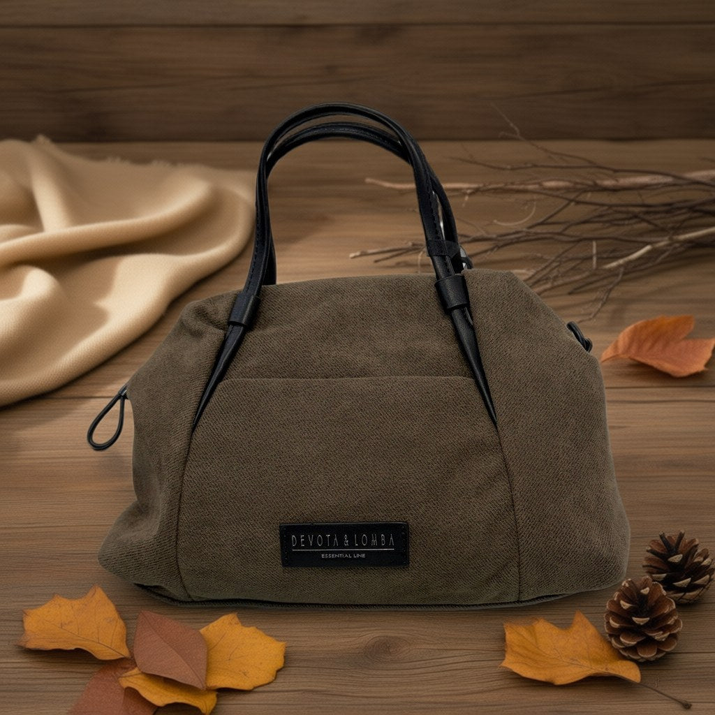 Bolso Camila sobre arena y lino con fondo natural para mujer Angara Moda