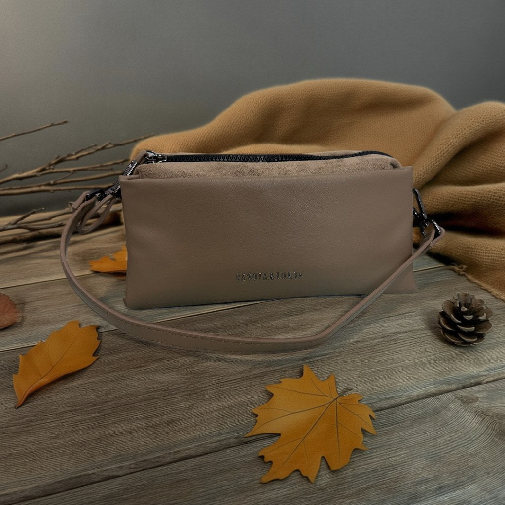 Bolso Adriana sobre arena y lino con fondo natural para mujer Angara Moda