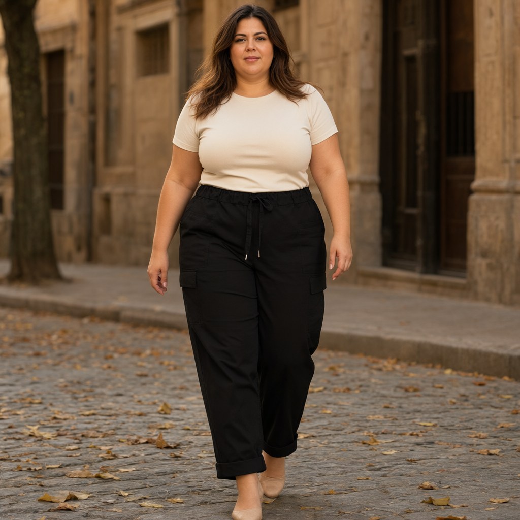 Pantalón Luciérnaga con una modelo para mujer Angara Moda