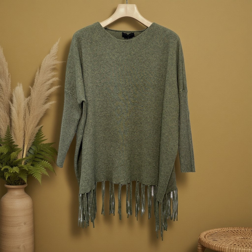 Jersey Nieves colgada en un ambiente para mujer Angara Moda