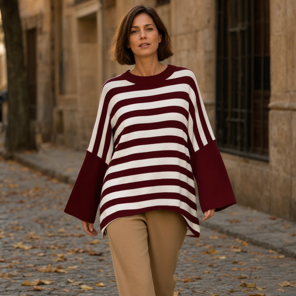 Jersey Alma con una modelo para mujer Angara Moda