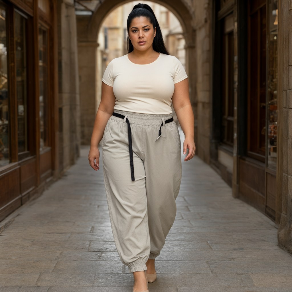 Pantalón Talía con una modelo para mujer Angara Moda
