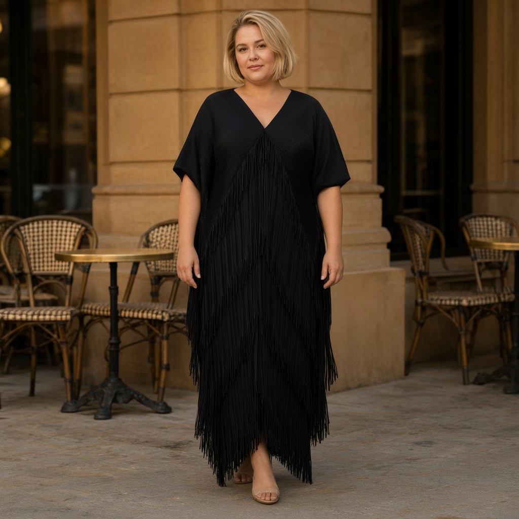 Vestido Paloma con una modelo para mujer Angara Moda